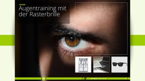 «infomagazin» Artikel Video Augentraining mit der Rasterbrille