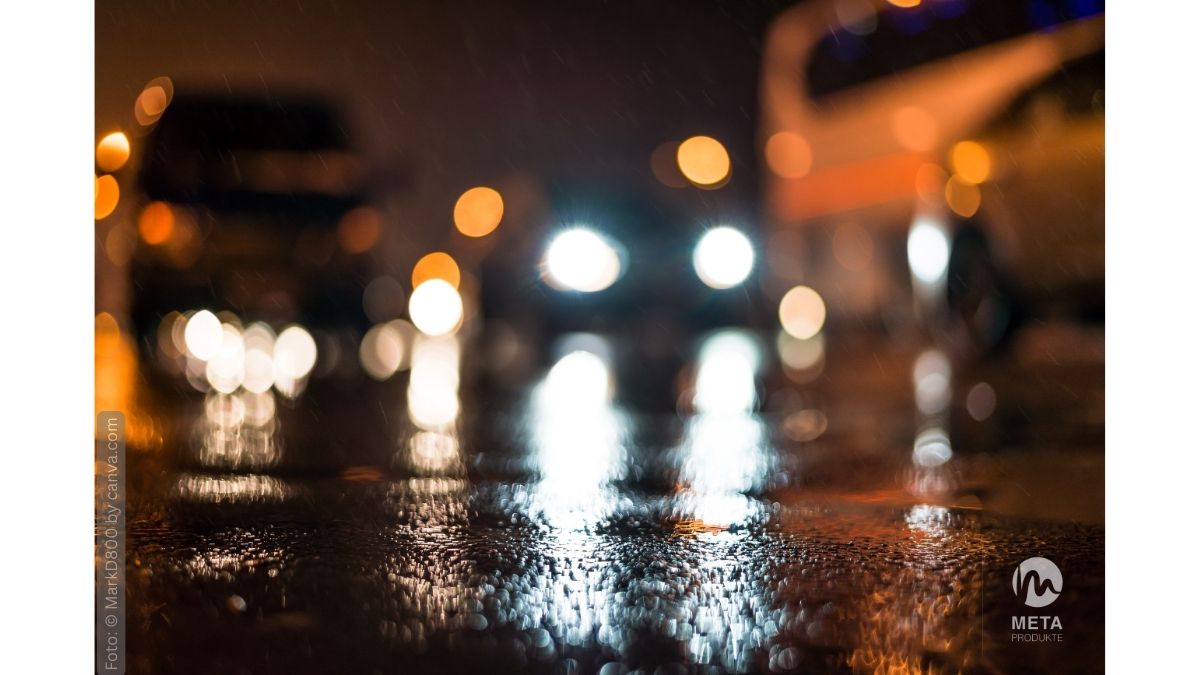verschwommene Straße Nachts